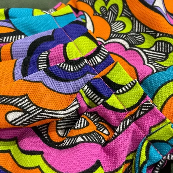 Vintage Oleg Cassini Psychedelic Maxi Dress | Late 1960s–Early 1970s XS - Picture 9 of 13